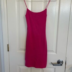 Zara Pink Spaghetti Strap Dress